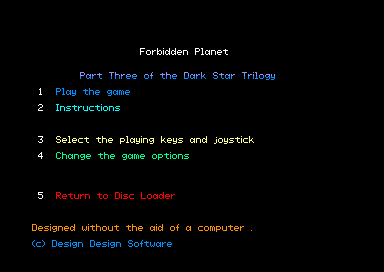 Forbidden Planet (E,F,G,S)